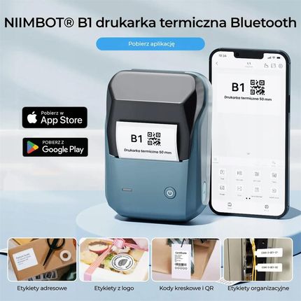 Niimbot Mobilna Drukarka Termiczna Do Etykiet B1 - zdjęcie 3