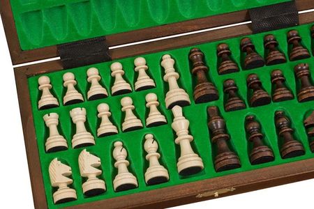 Sunrise Chess & Games Szachy Magnetyczne Lux (28x28cm) Intarsjowane - zdjęcie 2