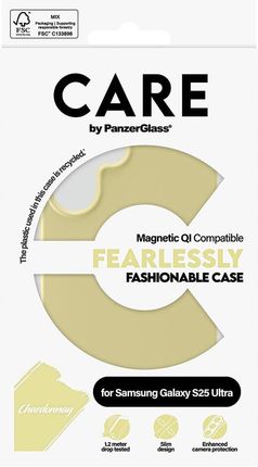 Panzerglass Care By Fearlessly Magnetic Do Galaxy S25 Ultra Żółte - zdjęcie 3