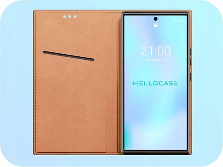 Hello Case Z Klapką Do Samsung Galaxy S25 Ultra Skórzane - zdjęcie 4