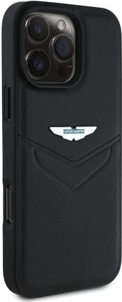 Aston Martin Hc Leather Victory Design Do Iphone 16 Pro Max Czarny - zdjęcie 4