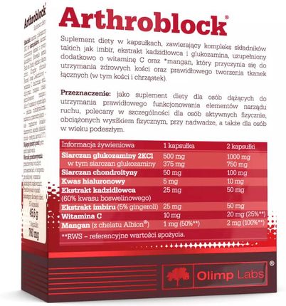 Olimp Sport Nutrition Olimp Arthroblock 60kaps. - zdjęcie 6