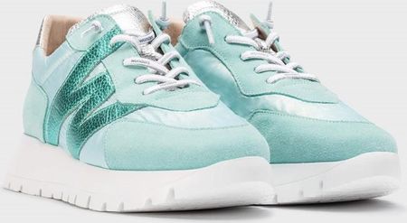 Hiszpańskie sneakersy premium - WONDERS A-2464 BŁĘKITNE - zdjęcie 3