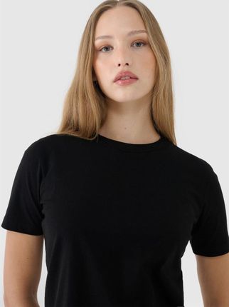 Damski t-shirt basic 4F 4FWSS25TTSHF1991 - czarny - zdjęcie 3
