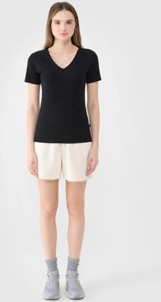Damski t-shirt basic 4F 4FWSS25TTSHF1990 - czarny - zdjęcie 4