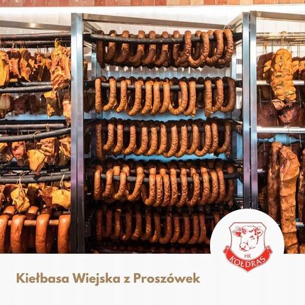 Kołdras Kiełbasa Wiejska Z Proszówek Tradycyjna Bez Azotynu Czysty Skład 1kg - zdjęcie 5