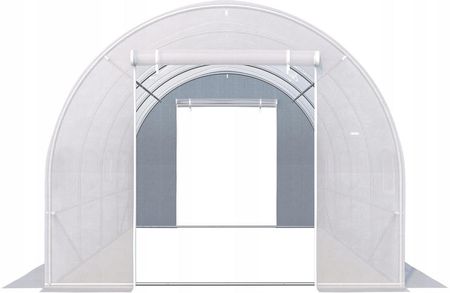 Bauerkraft Tunel Ogrodowy Foliowy Biały Szklarnia Folia 3X2X2M 6m² 2 Wejścia - zdjęcie 3