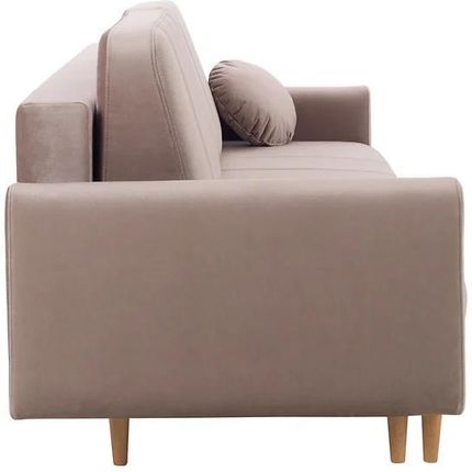 Black Red White Sofa Trzyosobowa Latina Rozkładana Z Pojemnikiem Taupe - zdjęcie 2