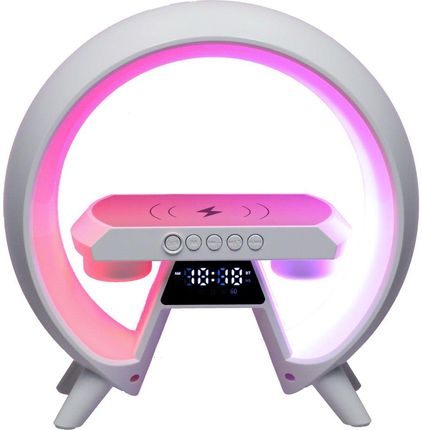 Kik Lampka Rgb Z Ładowarką Indukcyjną Z Radiem Biała Kx3384 - zdjęcie 2