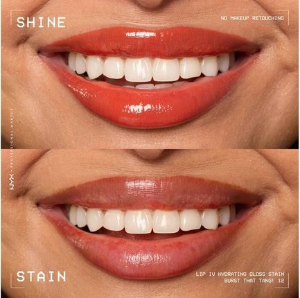 Nyx Professional Makeup Lip Iv Hydrating Gloss Serum Błyszczyk Do Ust 12 Burst That Tang! 5Ml - zdjęcie 3