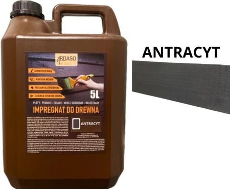 Impregnat farba do drewna 5l Antracyt 1774372118 - zdjęcie 2