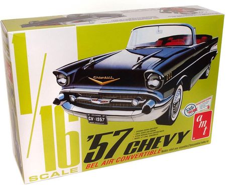 Amt Model Plastikowy Samochód 1:16 1957 Chevy Bel Air Convertible Amt1159 - zdjęcie 3