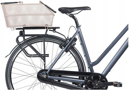 Kosz Na Tylny Bagażnik Basil Cento, Mik Z Adapterem Do Mocowania, Stalowy, Nude Metallic - zdjęcie 3