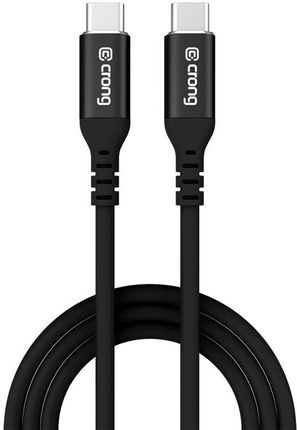Crong Soft Link - Kabel 100W PD 5A USB-C do USB-C 200cm (czarny) - zdjęcie 2