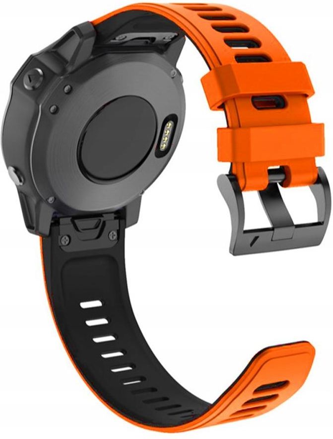 Tech Band Pomarańczowo Czarny Pasek Do Garmin Fenix 7 Pro Sapphire