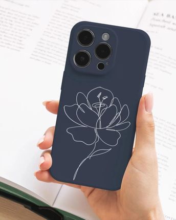 Pieceofcase Etui Matowe Z Nadrukiem Karmel Samsung Galaxy S23 Ultra Róża Minimal 2 W - zdjęcie 3