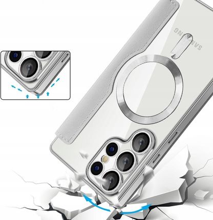 Erbord Etui Z Klapką Do Samsung Galaxy S25 Ultra Rfid Magnetyczne Case Pokrowiec - zdjęcie 3