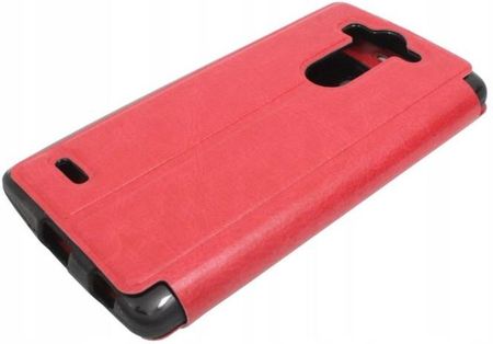 Gsm Hurt Flip Case Slim View Lg G3S G3 Mini Obudowa Pokrowiec Futerał Czerwony - zdjęcie 3
