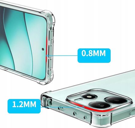 Teleprotector Etui Do Xiaomi Redmi Note 14 4G I Case Clear Anti Shock 2 Sztuki Szkło - zdjęcie 2