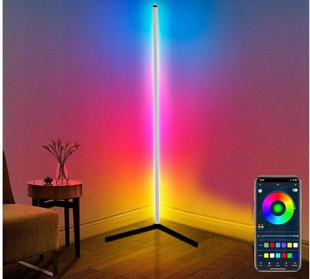 Lampa LED stojąca narożna 3D nowoczesne oświetlenie do sypialni i salonu - zdjęcie 3