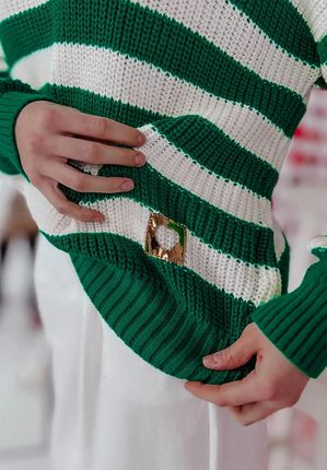 Perfumowany sweter z golfem Be My Baby zielony : Rozmiar - Jeden rozmiar - zdjęcie 3