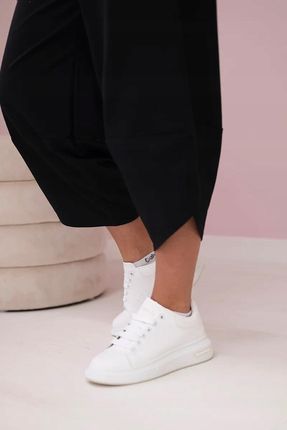 Czarny komplet bawełniany damski: bluza oversize i spodnie - zdjęcie 6