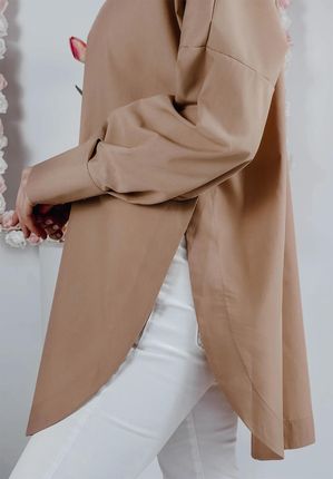Koszula Oversize Rennes beżowa : Rozmiar - L/XL - zdjęcie 3