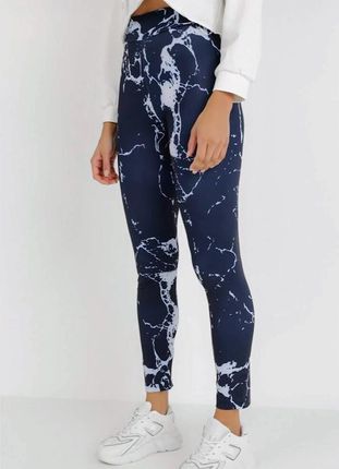 LEGGINSY damskie sportowe spodnie elastyczne z wysokim stanem S/M - zdjęcie 3