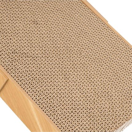 Drapak Dla Kota Do Drapania Tekturowy Kartonowy Duży Dla Kotów Brązowy 47 Cm - zdjęcie 3