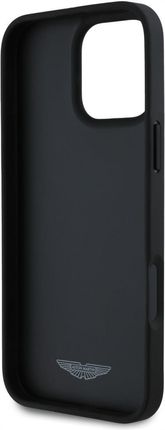 Aston Martin Etui Hc Leather Victory Design Do Apple Iphone 16 Pro Czarny - zdjęcie 2