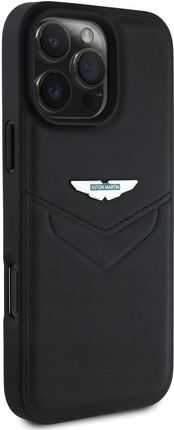 Aston Martin Etui Hc Leather Victory Design Do Apple Iphone 16 Pro Czarny - zdjęcie 6