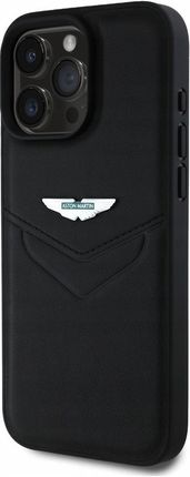 Aston Martin Etui Hc Leather Victory Design Do Apple Iphone 16 Pro Czarny - zdjęcie 5