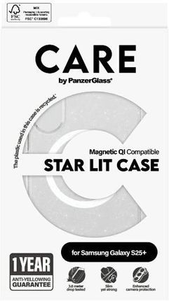 Panzerglass Flagship Urban Combat Starlight White Qi Do Galaxy S25 Plus Przezroczysty - zdjęcie 3