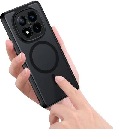 Tech Protect Etui Magmat Magsafe Xiaomi Redmi Note 14 Pro 5G Przezroczysto Czarny - zdjęcie 4