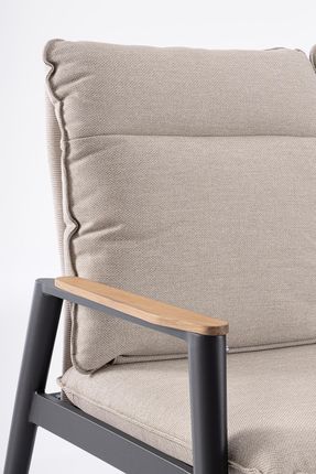 Bolzano Sofa 3 Osobowa Massimo Aluminum Beż | Antracyt - zdjęcie 3