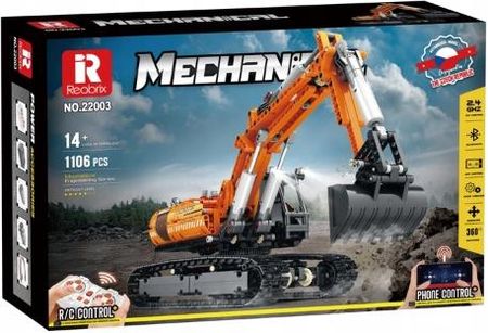 Reobrix Klocki Koparka Budowlana Dynamic Engineering Excavator 1106El. - zdjęcie 4