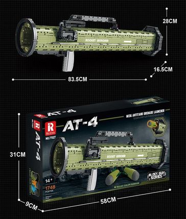 Reobrix Klocki 77027 At-4 M136 Antitank Grenade Launcher 1748El. - zdjęcie 3