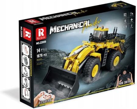 Reobrix Klocki Yellow Mechanical Loader Ładowarka Żółta 1876El. - zdjęcie 6