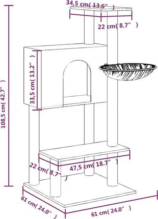 Dkd Home Decor Drapak Kremowy 108,5Cm 1778735682 - zdjęcie 2