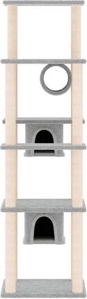 Dkd Home Decor Drapak Z Sizalowymi Słupkami Do Drapania Jasnoszary 169Cm 1778735794 - zdjęcie 2