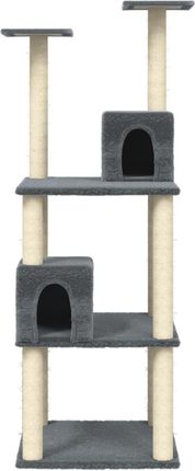 Dkd Home Decor Drapak Z Sizalowymi Słupkami Do Drapania Ciemnoszary 141Cm 1778766312 - zdjęcie 2