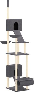 vidaXL Drapak Dla Kota Wysoki Sufit Ciemnoszary 277 303Cm Wieża Meble 1780857345 - zdjęcie 2