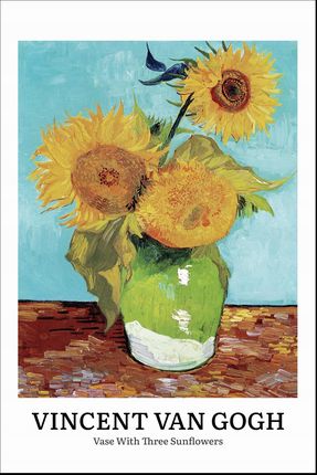 Plakat 20x30cm Design Vase, Van Gogh Vintage do Salonu - zdjęcie 4