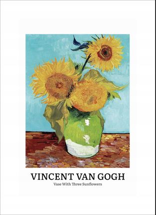 Plakat 20x30cm Design Vase, Van Gogh Vintage do Salonu - zdjęcie 3