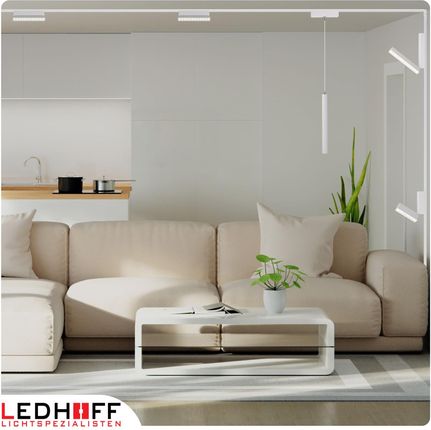 Ledhoff Oświetlenie Szynowe Magnetyczne Zestaw 2X Listwa 1M + 5X Lampa Led Biała (B84912XB8157+2XB8363+3XB8185+B8171) - zdjęcie 4
