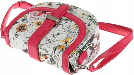 HERISSON Elegancka Torebka Damska listonoszka 1352h658 Rose - zdjęcie 3
