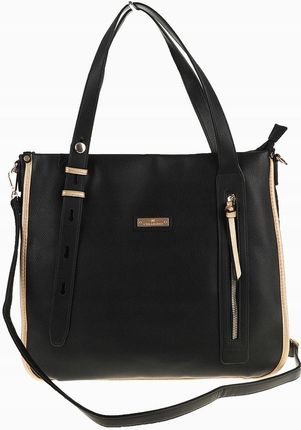 CHARRO Elegancka Torebka Damska Teczka listonoszka CH736243 Black - zdjęcie 3