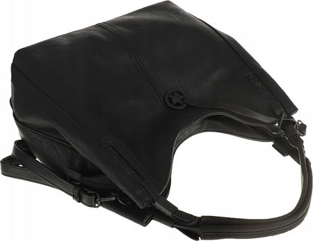Tommasini Włoska Torebka Damska Listonoszka na Ramię Worek 2692 Black - zdjęcie 3