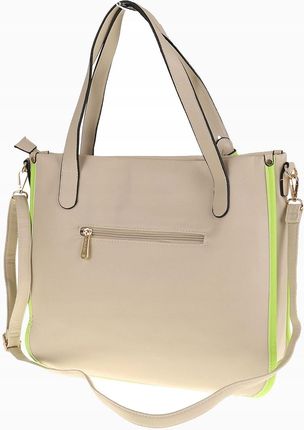 CHARRO Elegancka Torebka Damska Teczka listonoszka CH736243 Beige - zdjęcie 4