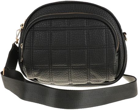 Torebka Damska Listonoszka Pikowana Modna Pojemna na Ramię 68587 Black - zdjęcie 4